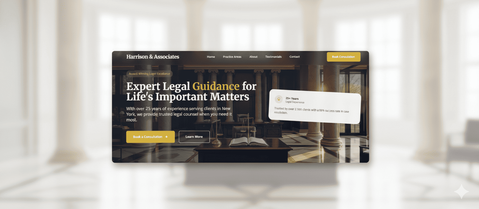 Lawyer Landing Page