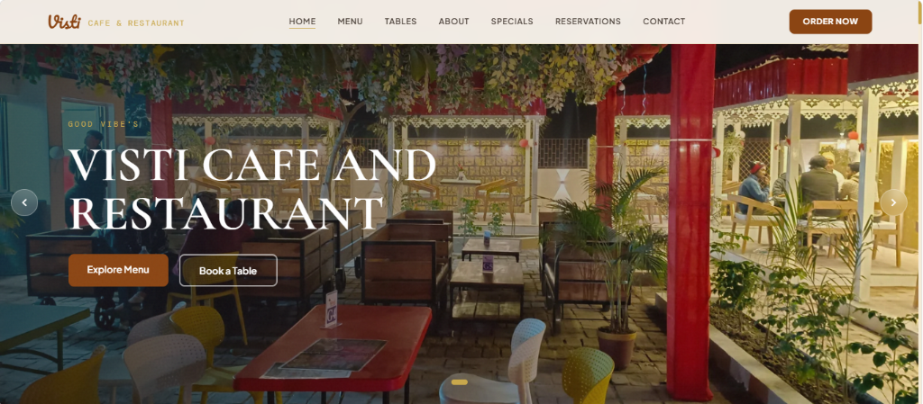 Visti Cafe & Restaurant — RMS